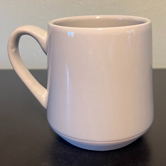 GODDESS Incised Glossy Gray Stoneware Mug with Unglazed Base - Picture 4 of 11